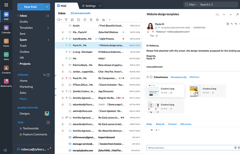 Conheça o Zoho Mail, uma hospedagem de e-mail segura para a sua empresa