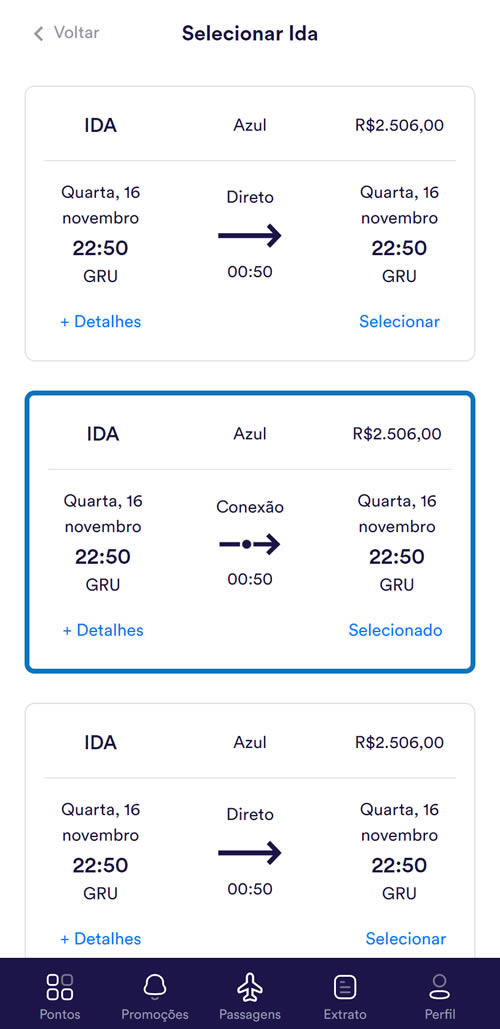 Publicação do aplicativo Money Miles