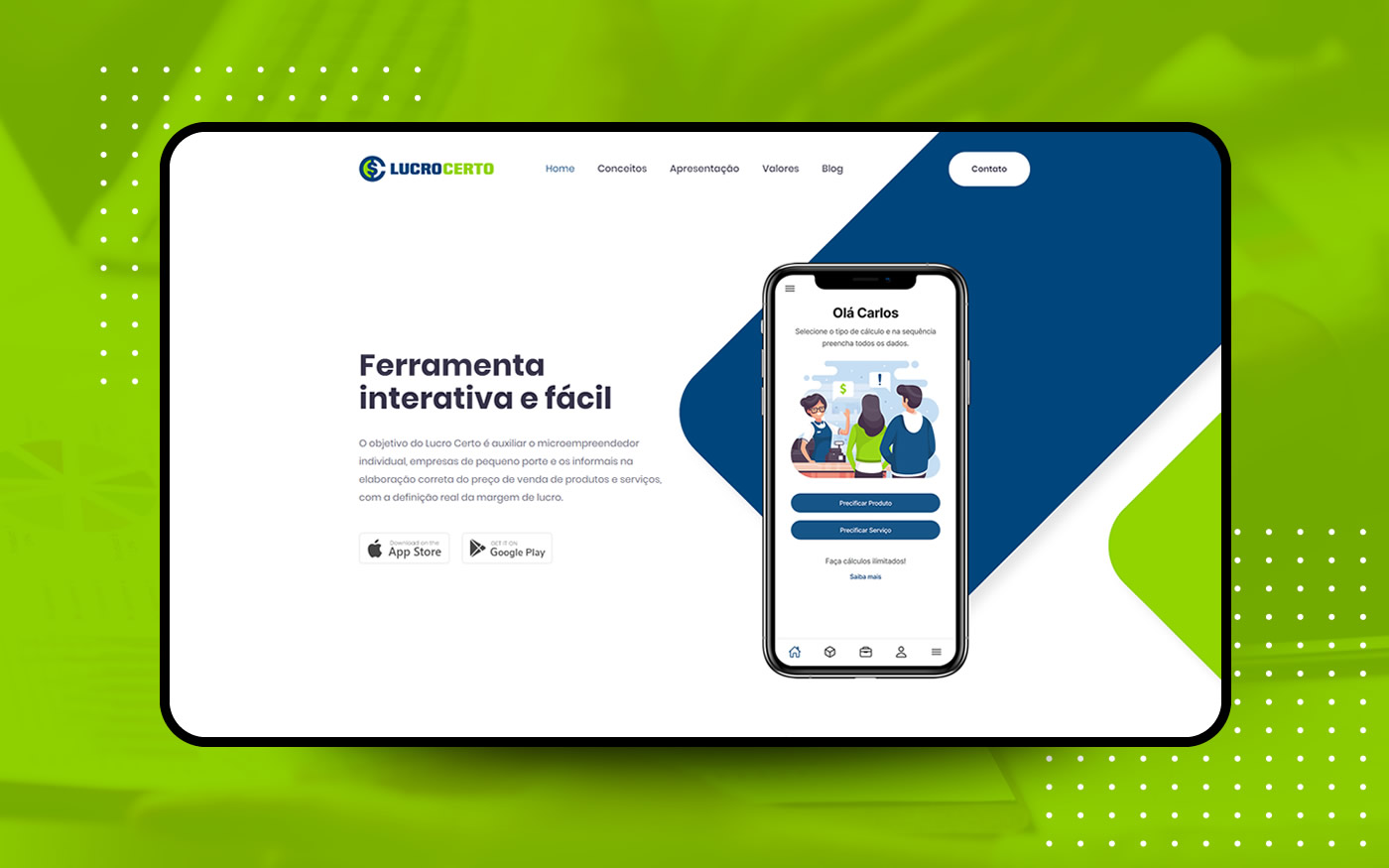 Aplicativo Lucro Certo